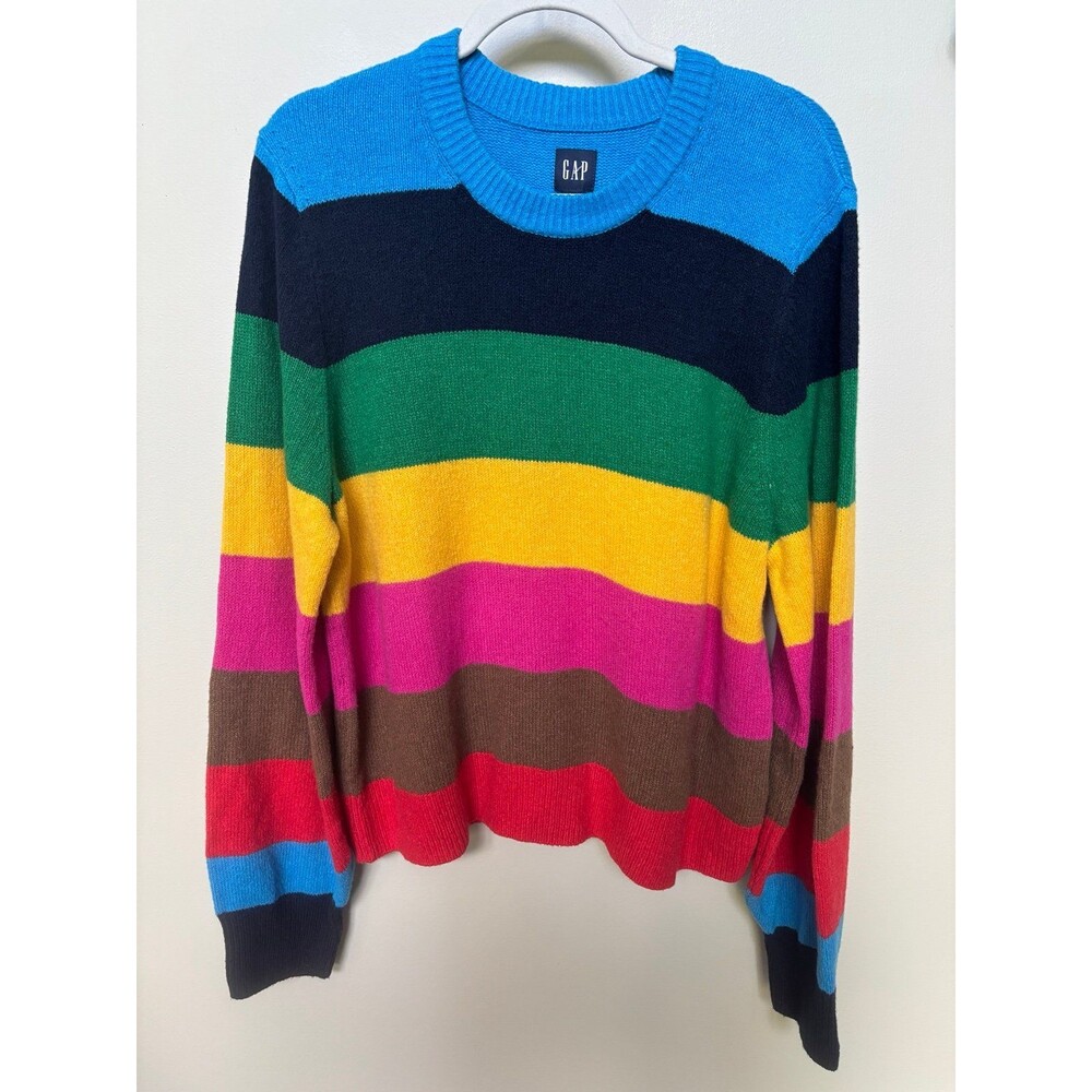 Women’s Gap Striped Crewneck Sweater Multicolor XL